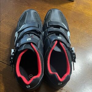 Peloton Black and Red Cycling Shoes